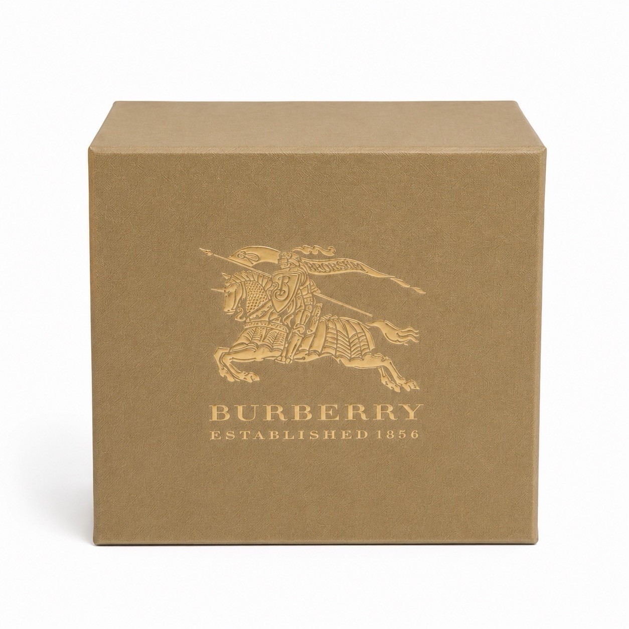 Burberry Empty Watch Presentation Box Case W Manual Booklet Authentic Beige
